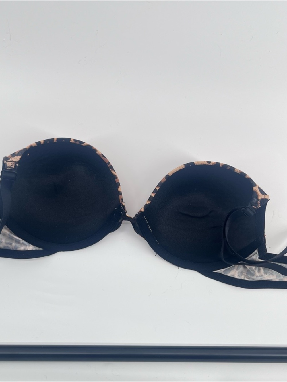 Forever 21 Leopard Push Up Bra 34B Y2K Animal Print T-Shirt Bra - Picture 10 of 10